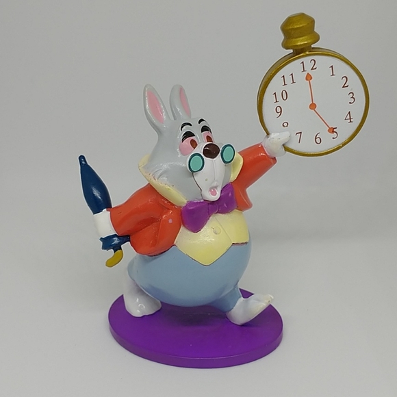 Disney Other - Alice in Wonderland White Rabbit  PVC Figure